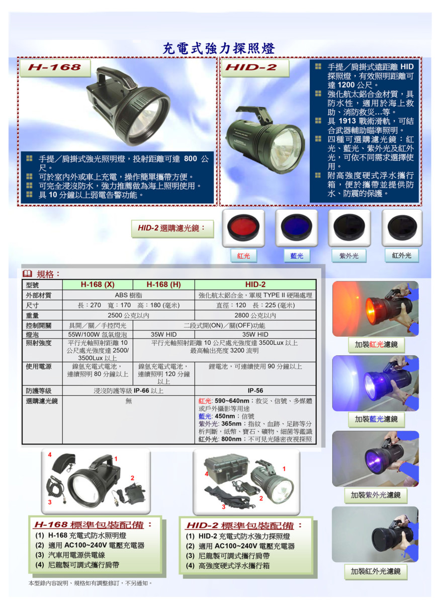 強力探照燈