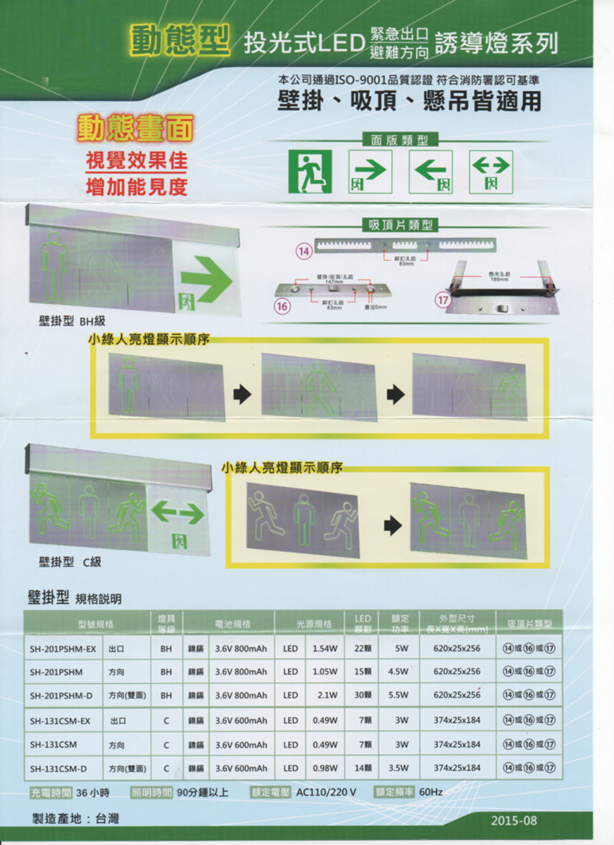 SH動態型出口方向燈